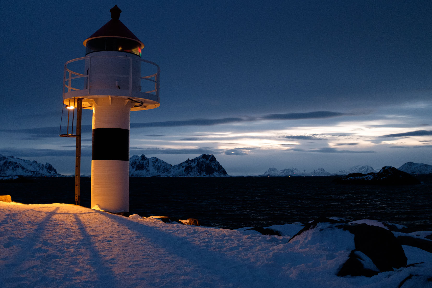 Sonnenaufgang in Kabelvåg