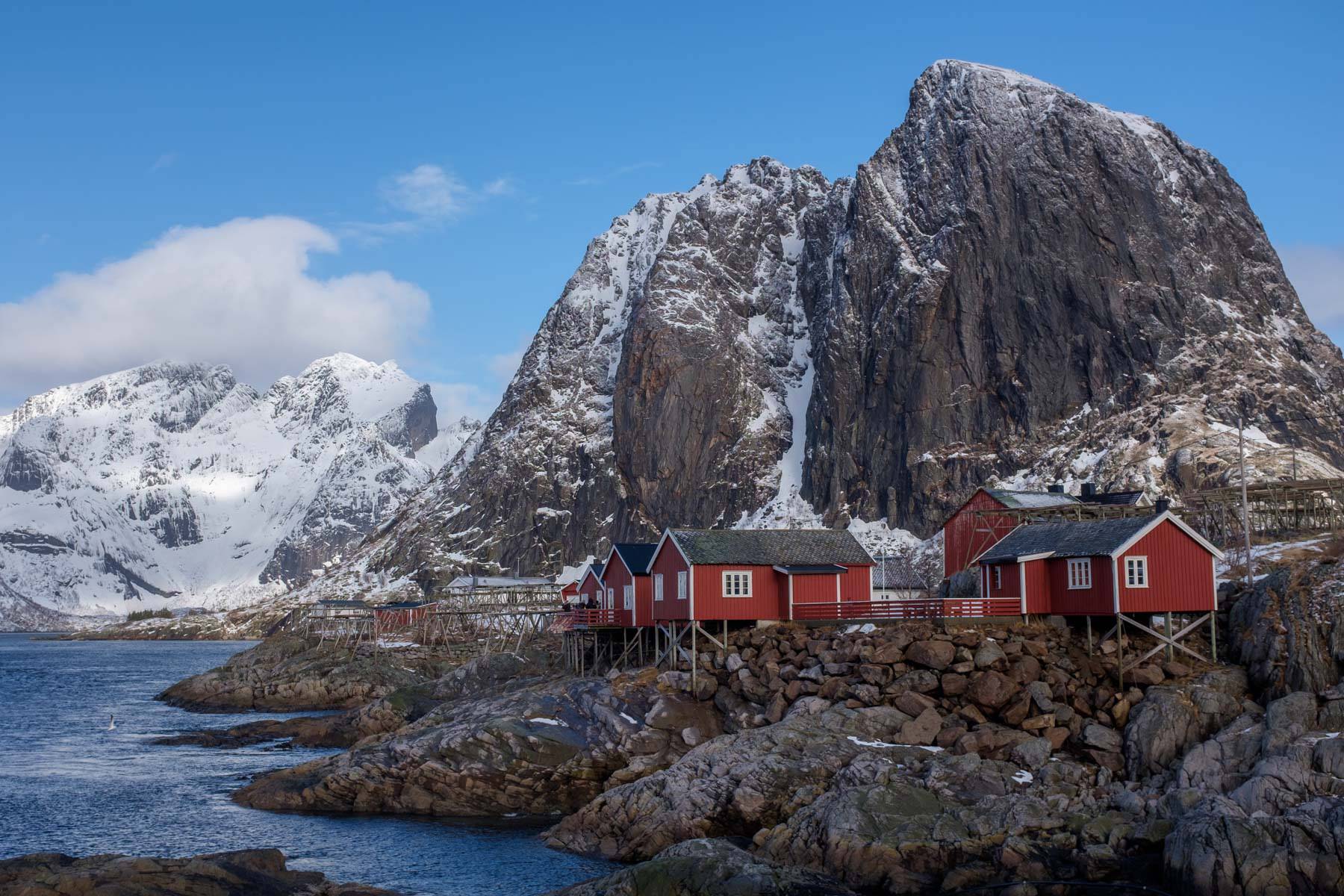 Hamnøy aus mehr typischer Perspektive