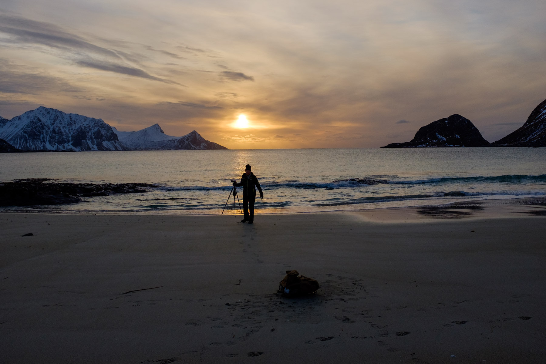 Sonnenuntergang - Fotograf hat fertig