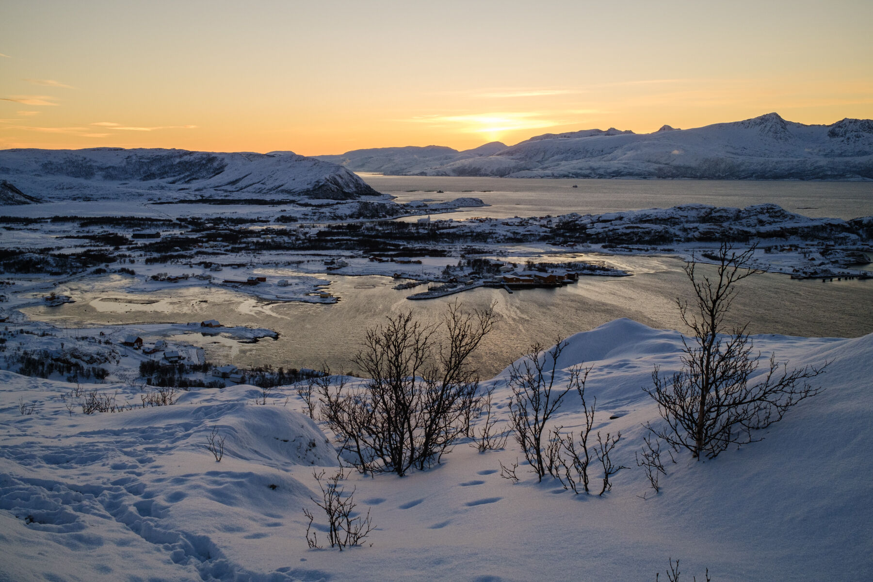 Sonnenuntergang Brensholmen