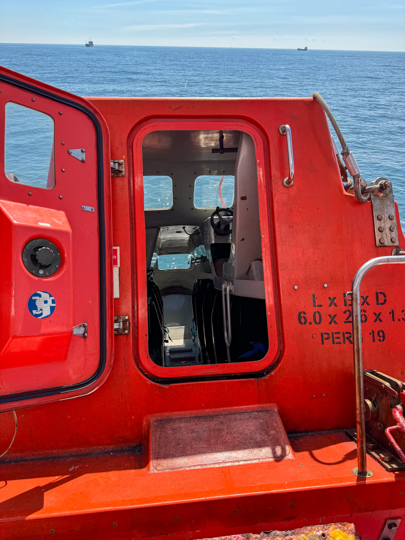 Freifall-Rettungsboot