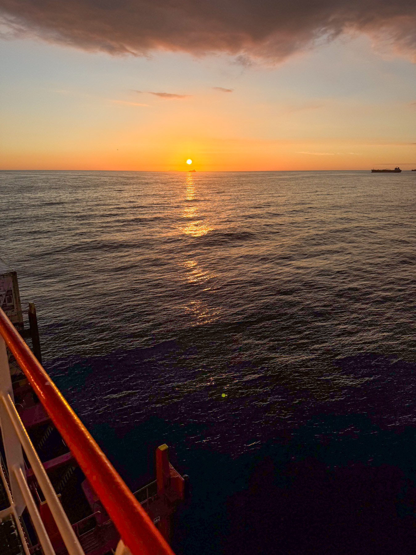 Sonnenuntergang auf Reede