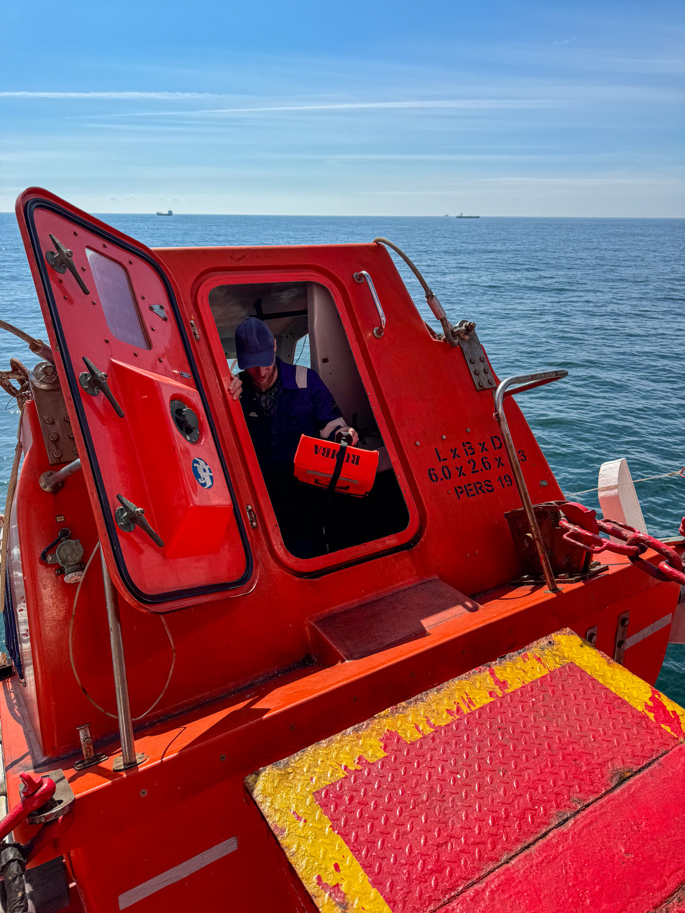 Freifall-Rettungsboot