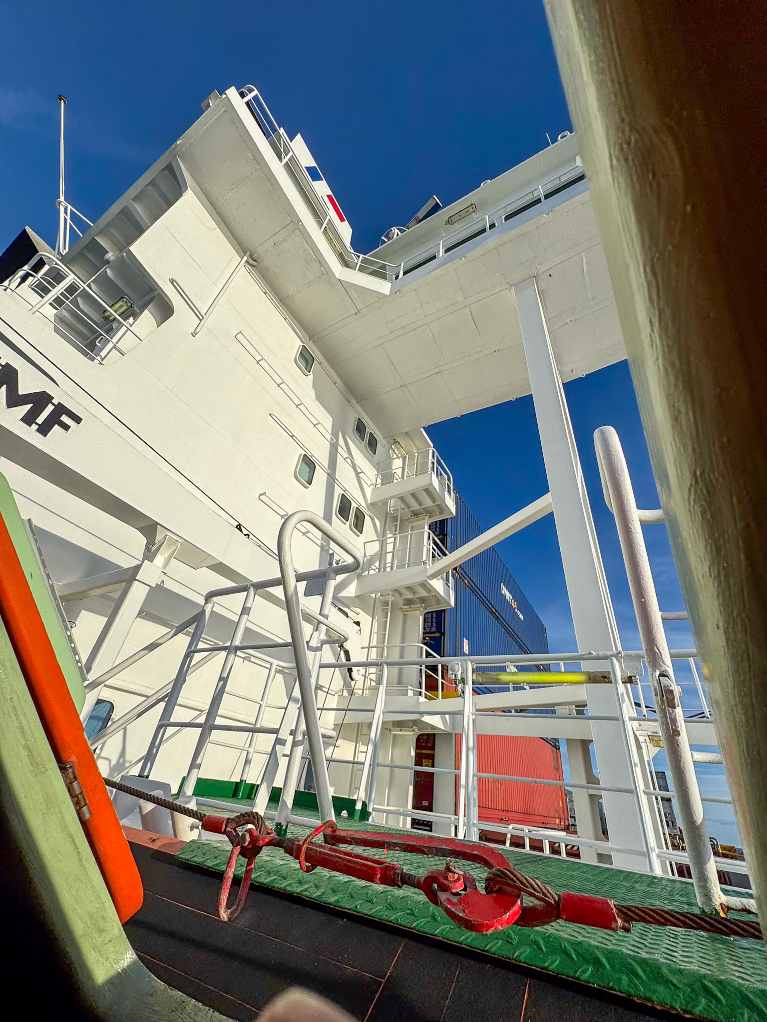 Blick aus dem Rettungsboot