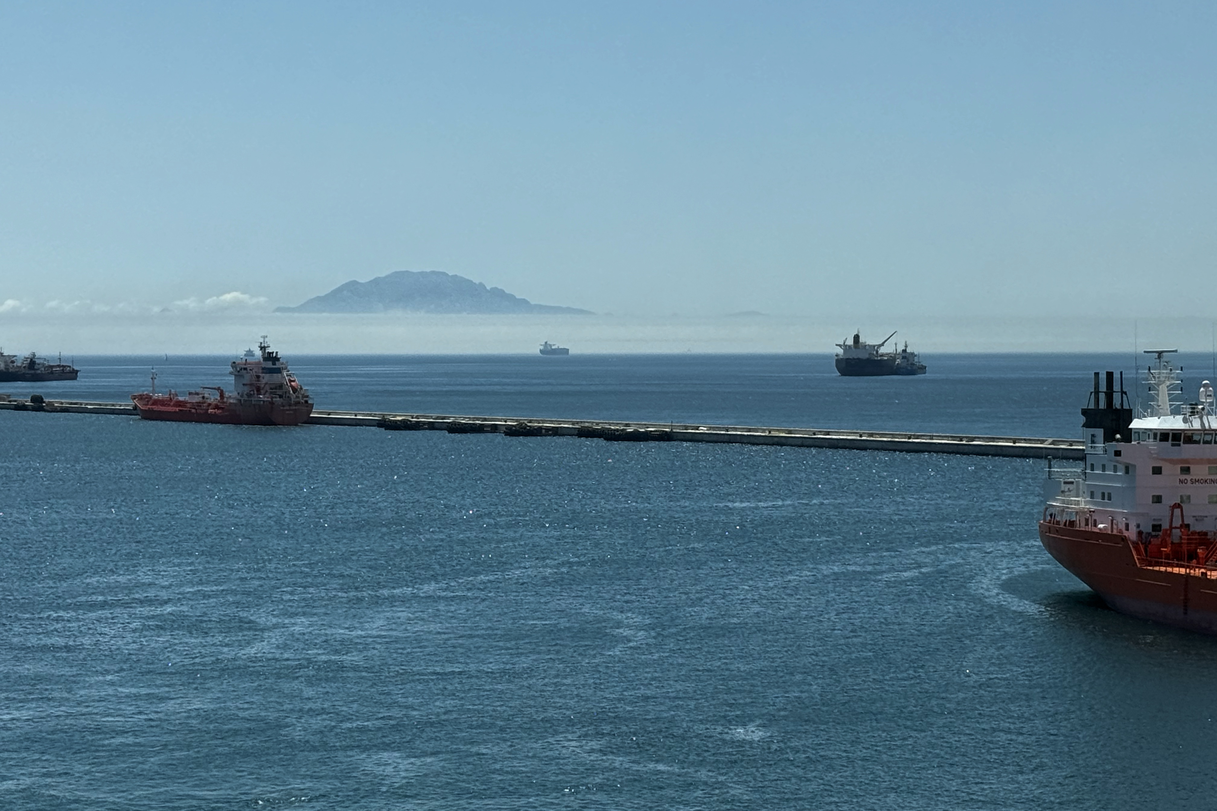 Nebel in der Straße von Gibraltar