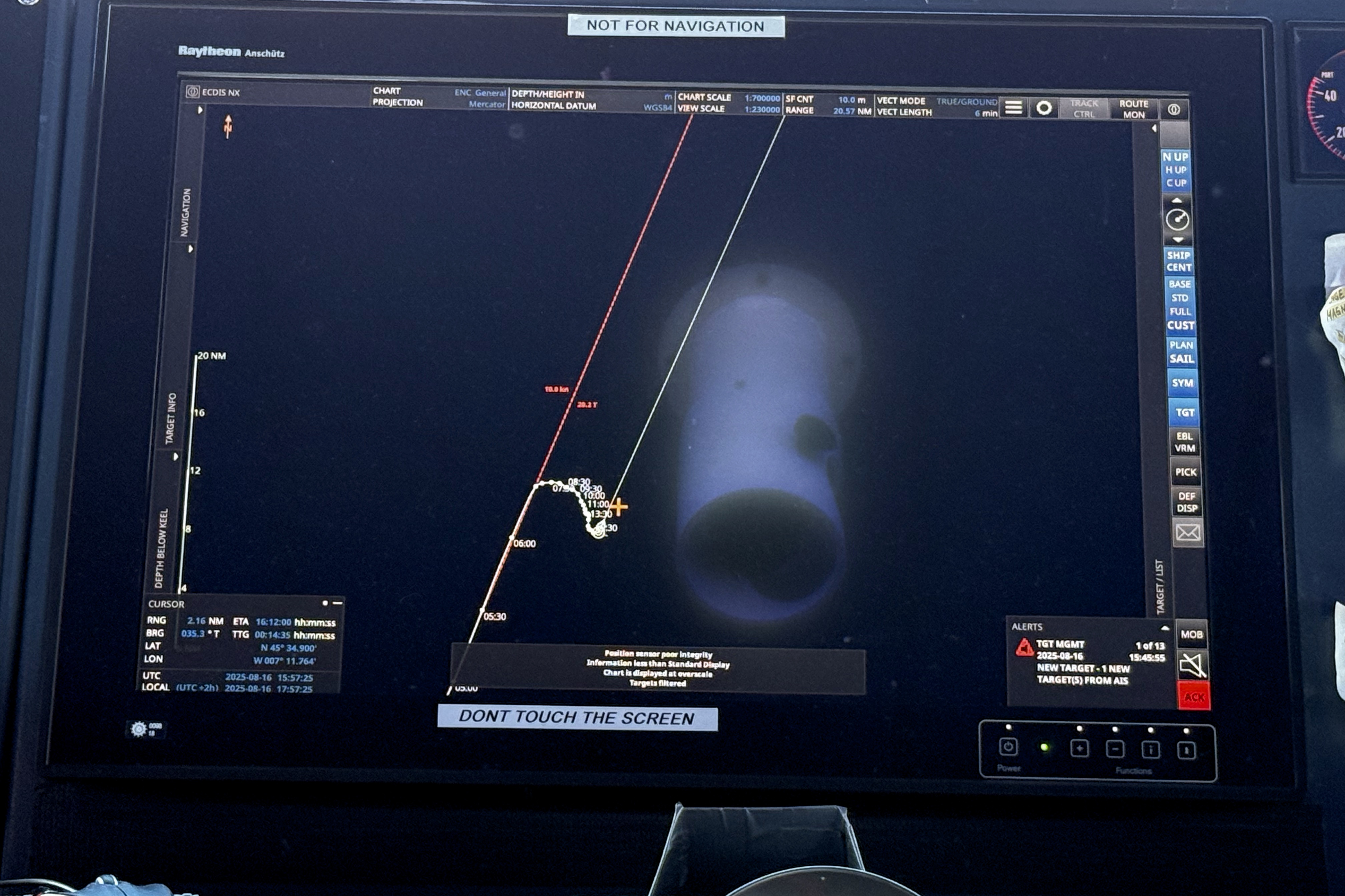 Unsere Drift in der Biscaya