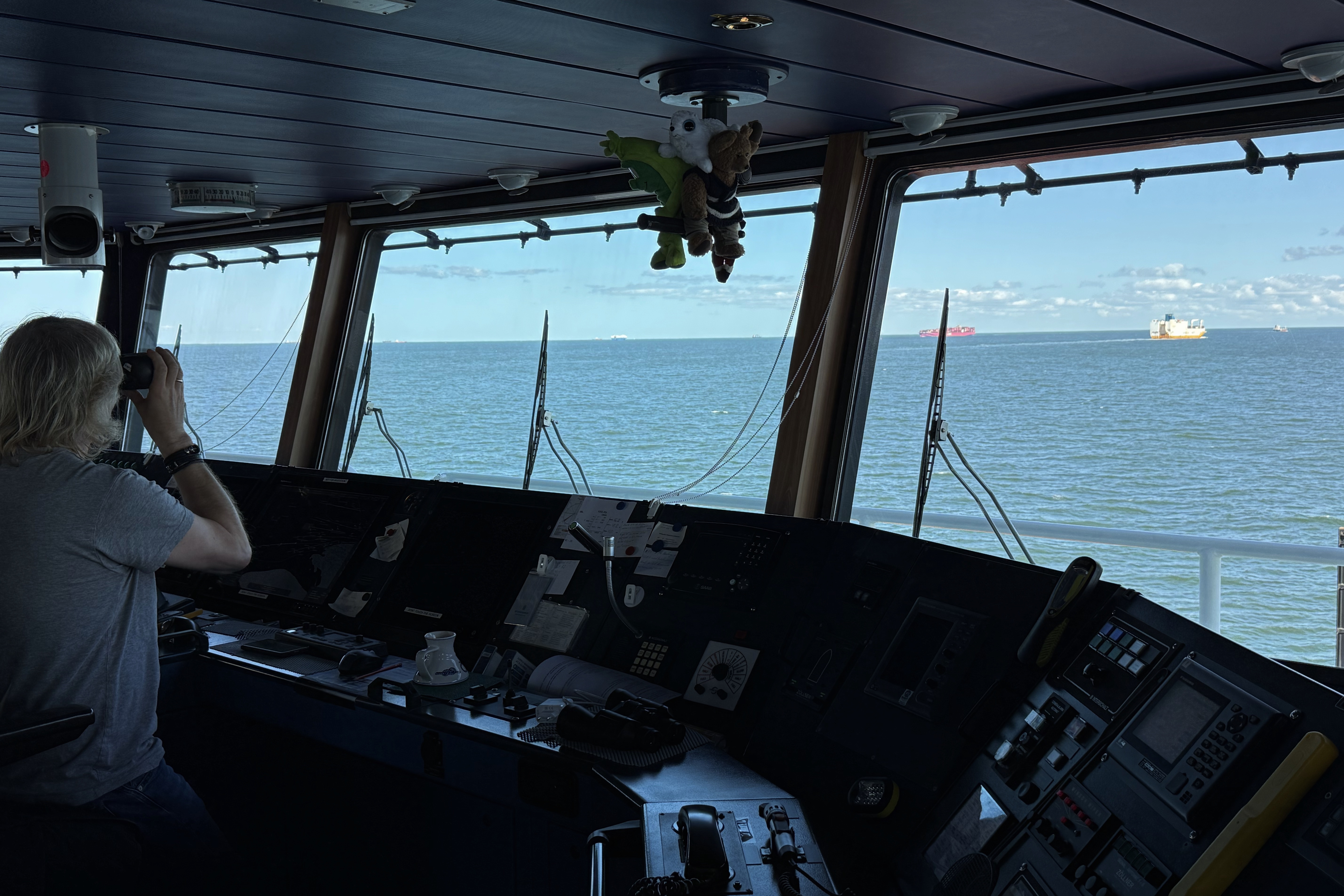 Kapitän auf Ausguck