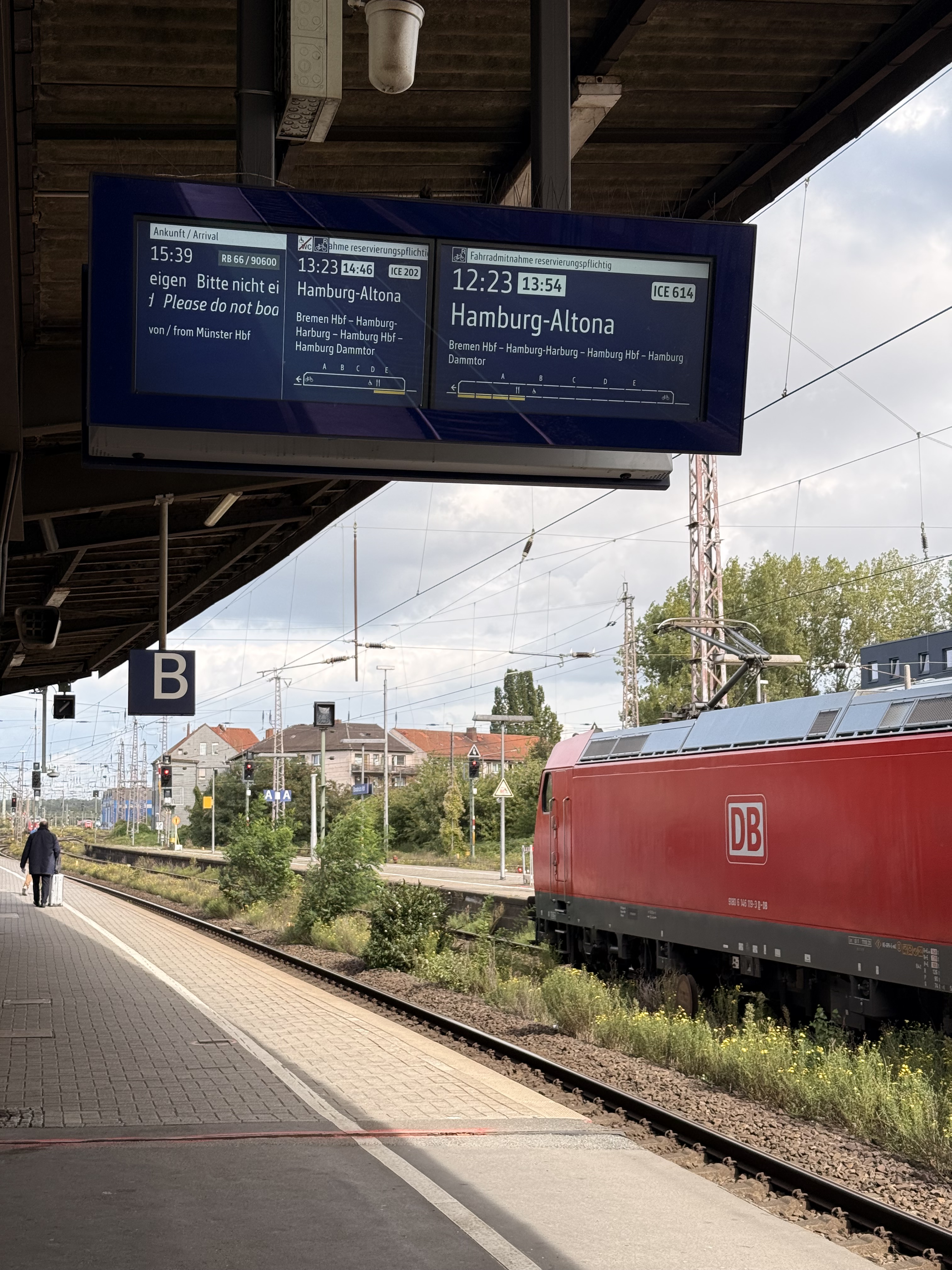 Übliches Verspätungschaos