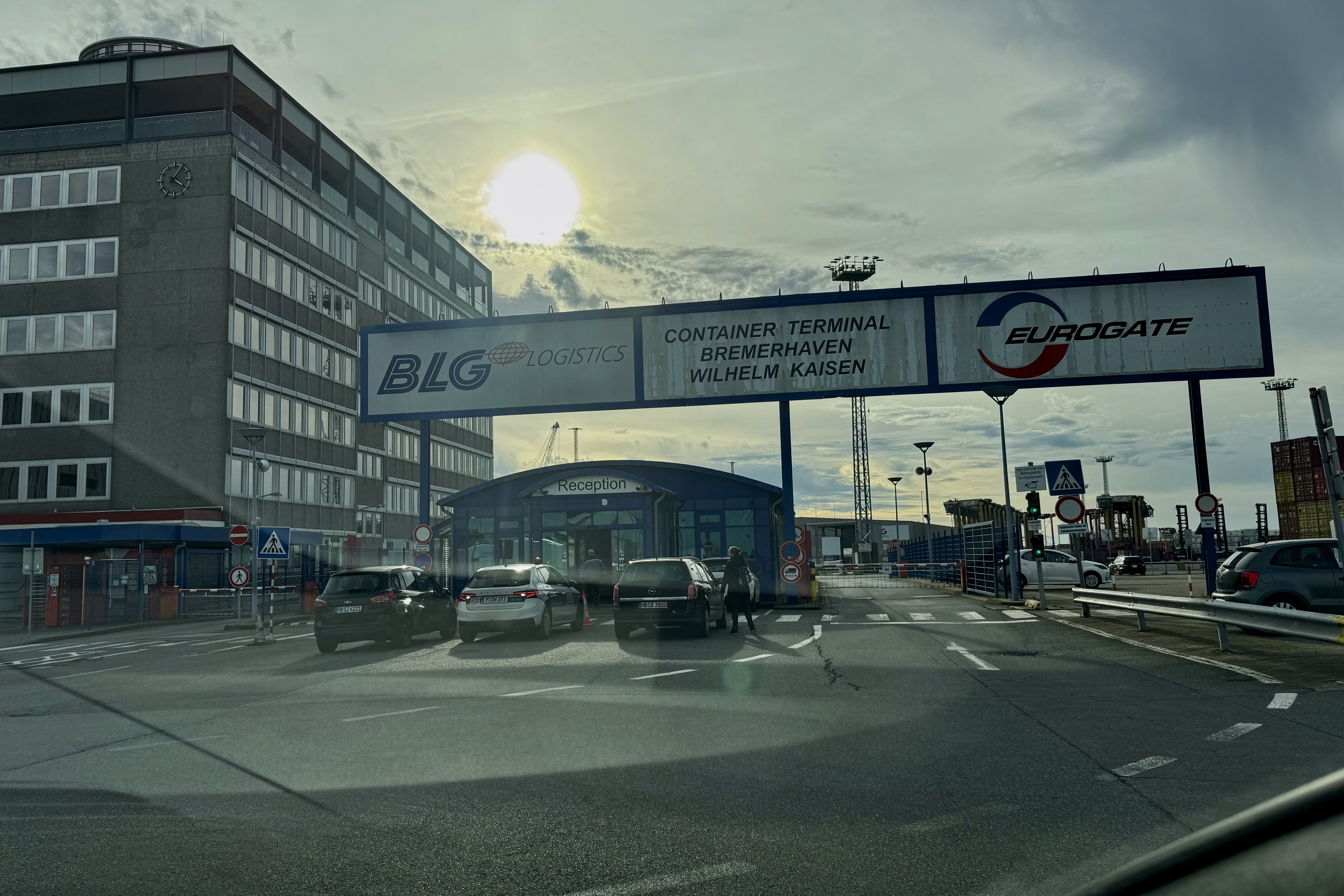 Eingang zum Eurogate Bremerhaven