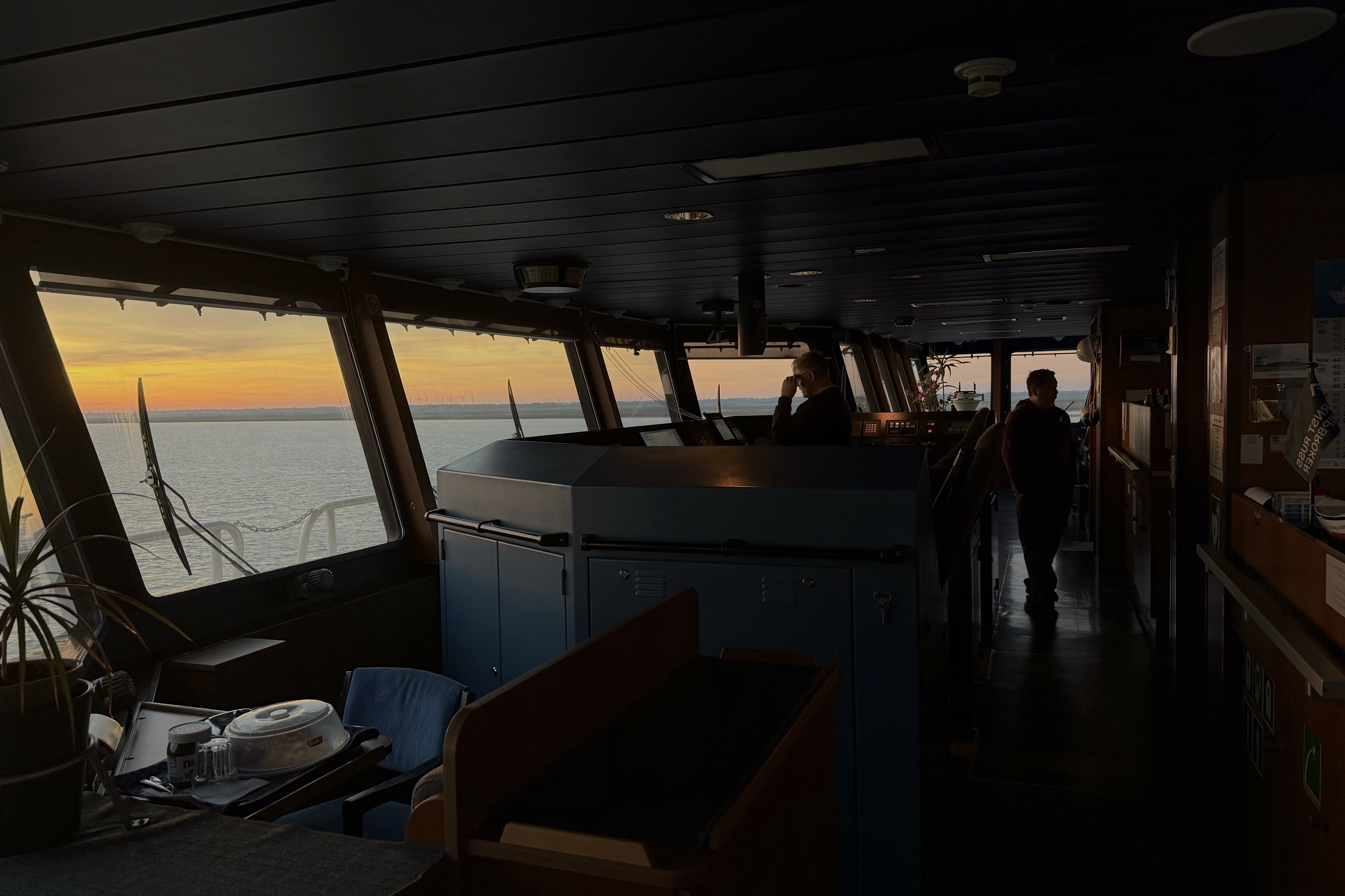 Morgens auf der Brücke