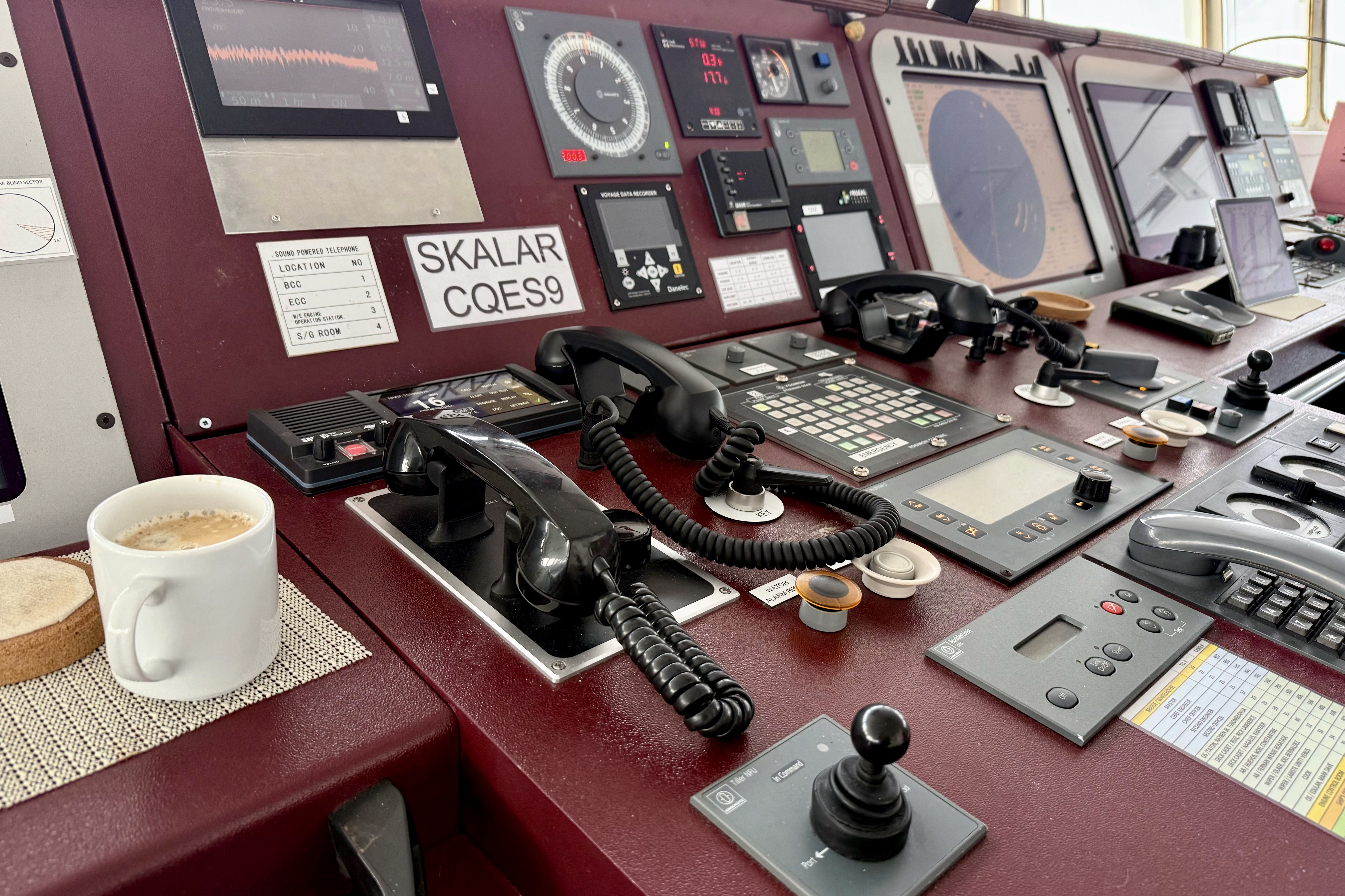 Arbeitsplatz mit Kaffee