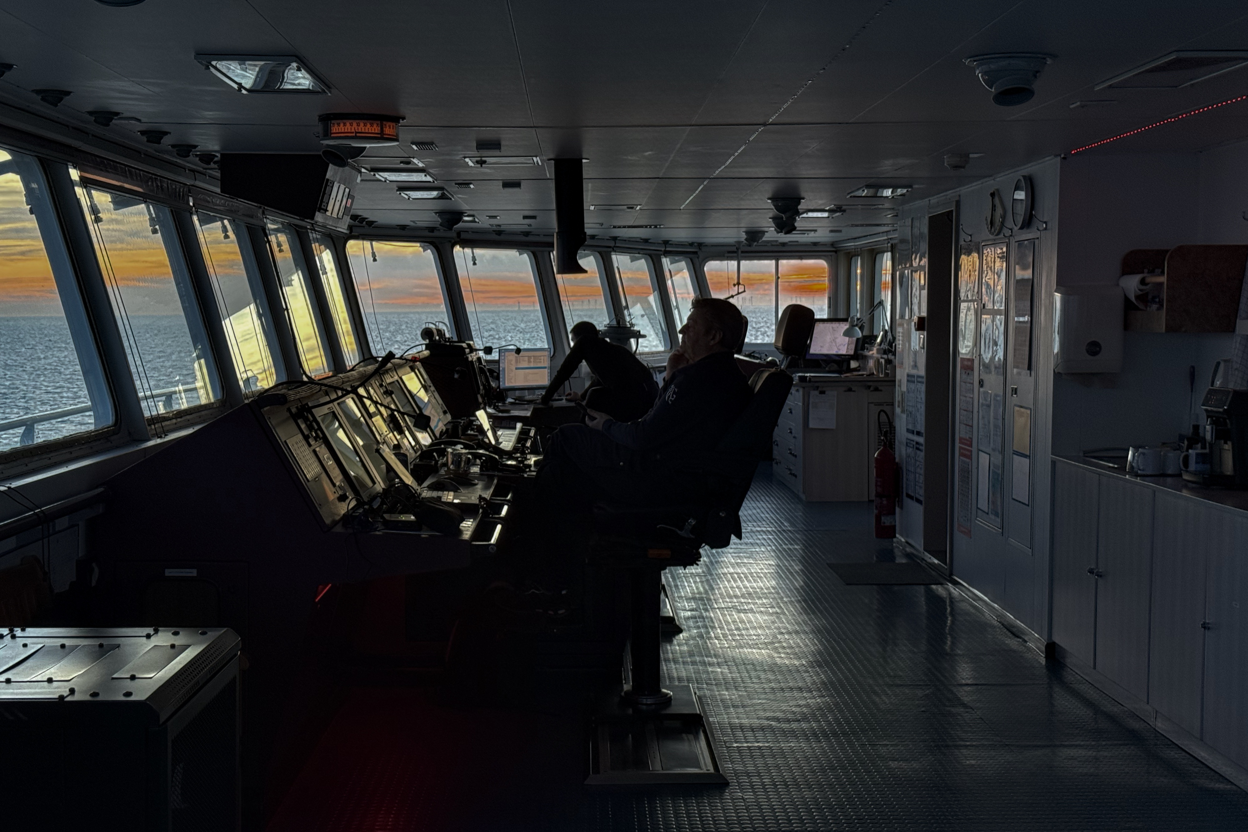 Vor der Schelde auf der Nordsee