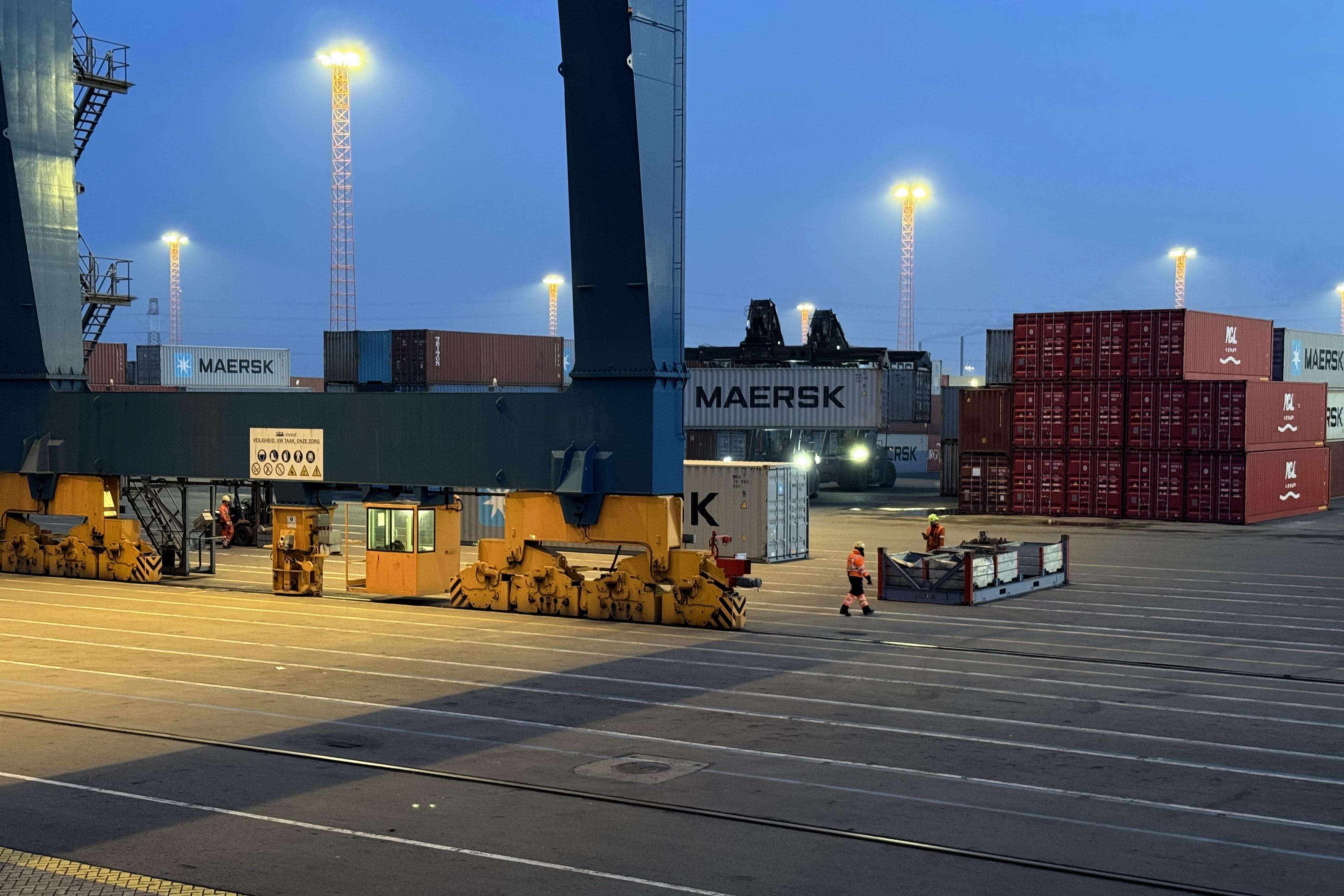 Hafenarbeit in Antwerpen