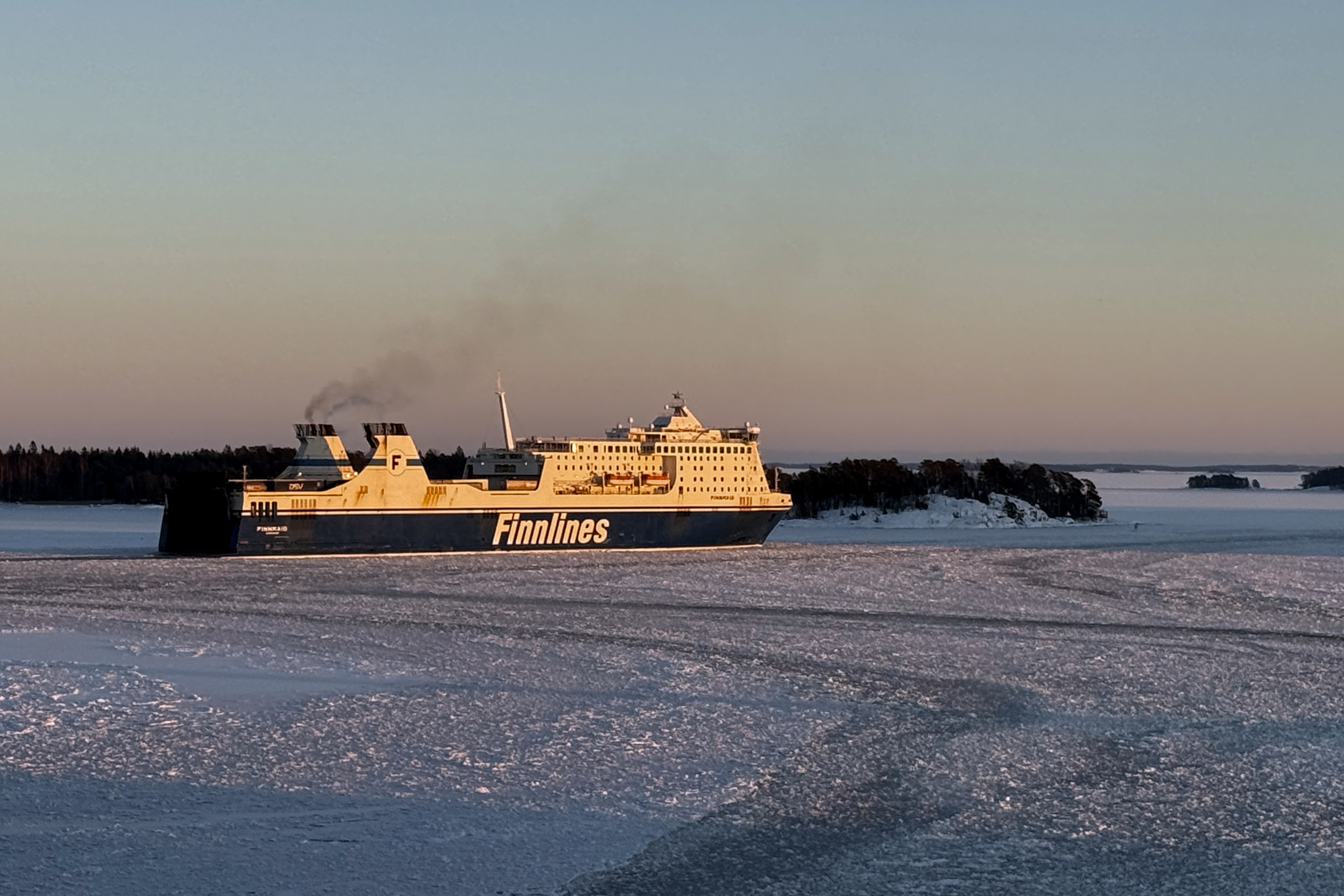 Die Finnmaid auf dem Weg nach Lübeck