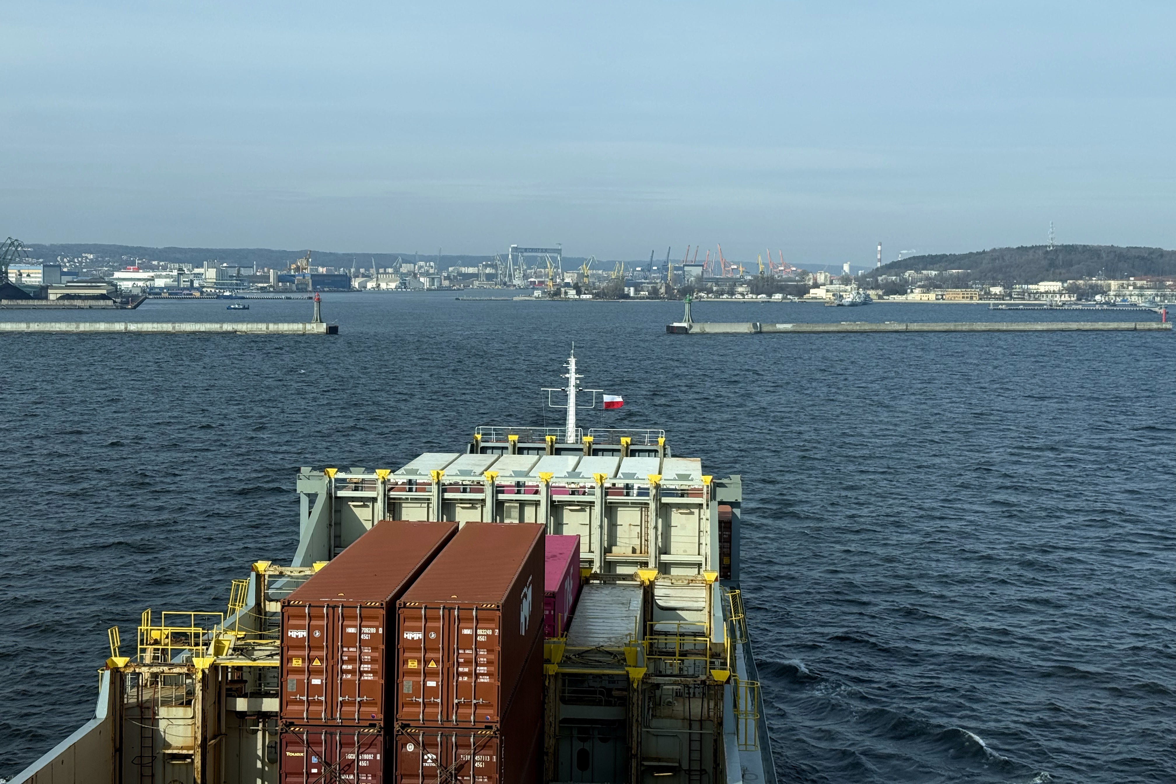 Einfahrt nach Gdynia