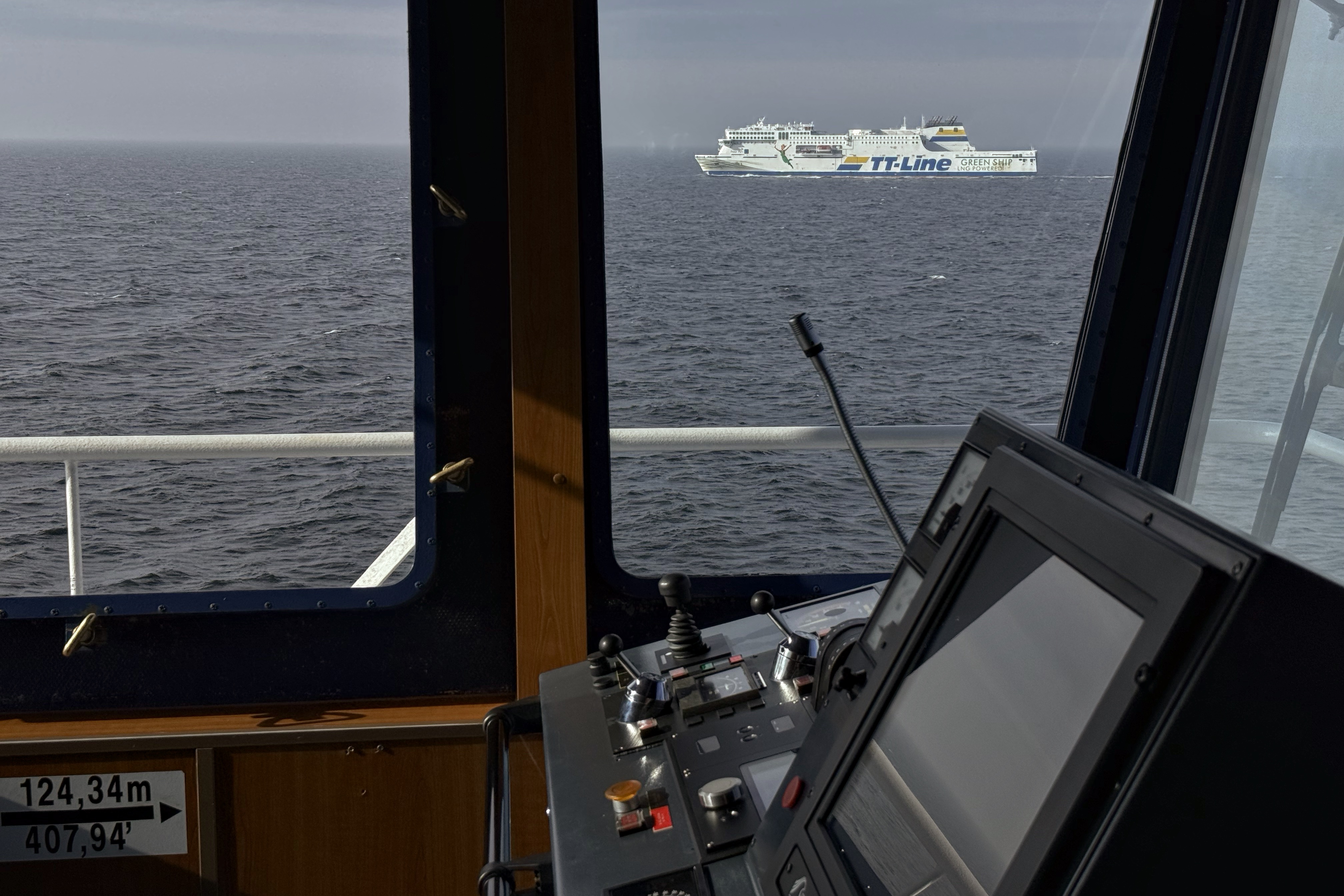 Die Peter Pan auf dem Weg von Trelleborg nach Svinemünde