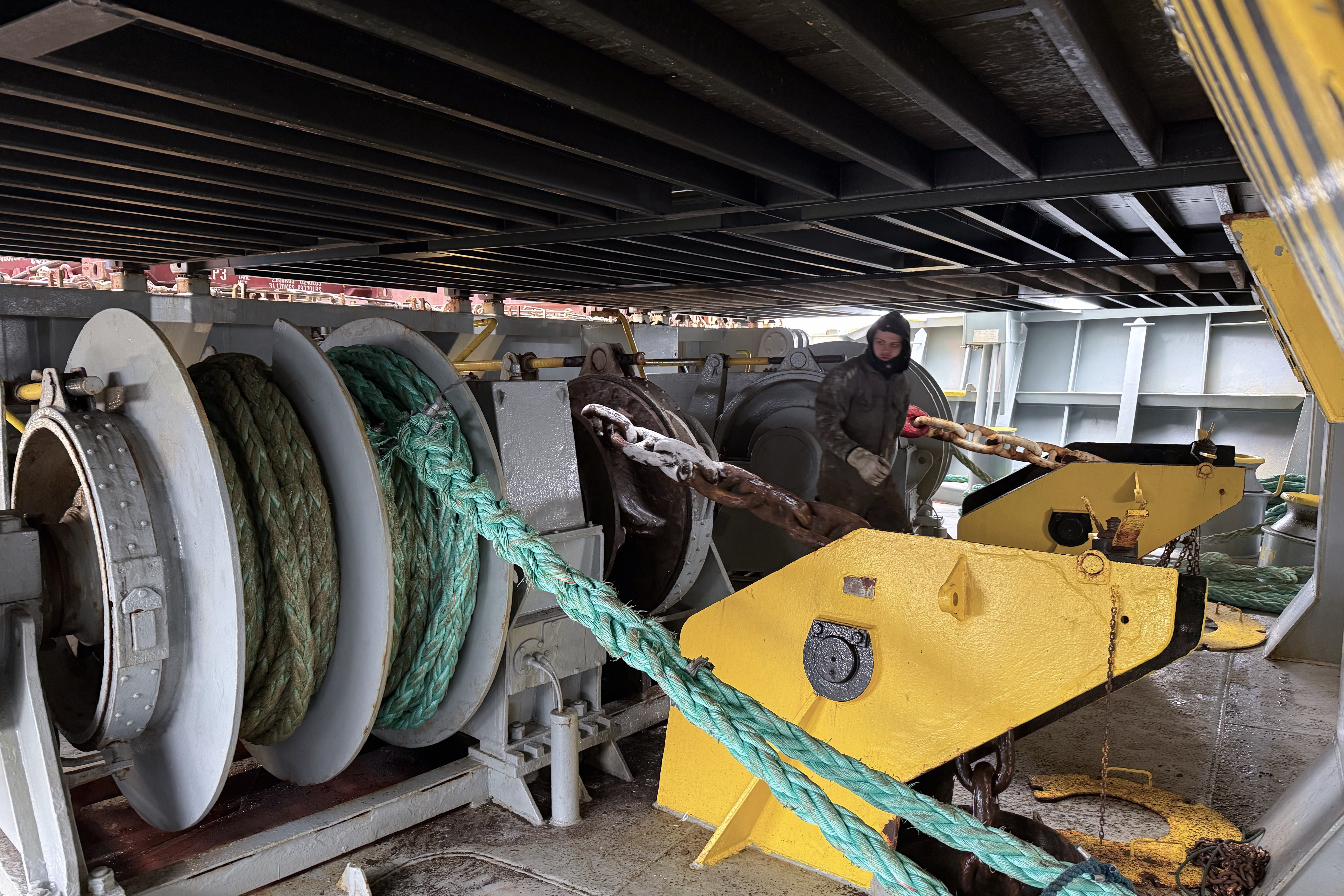 Fertig zum Ankermanöver