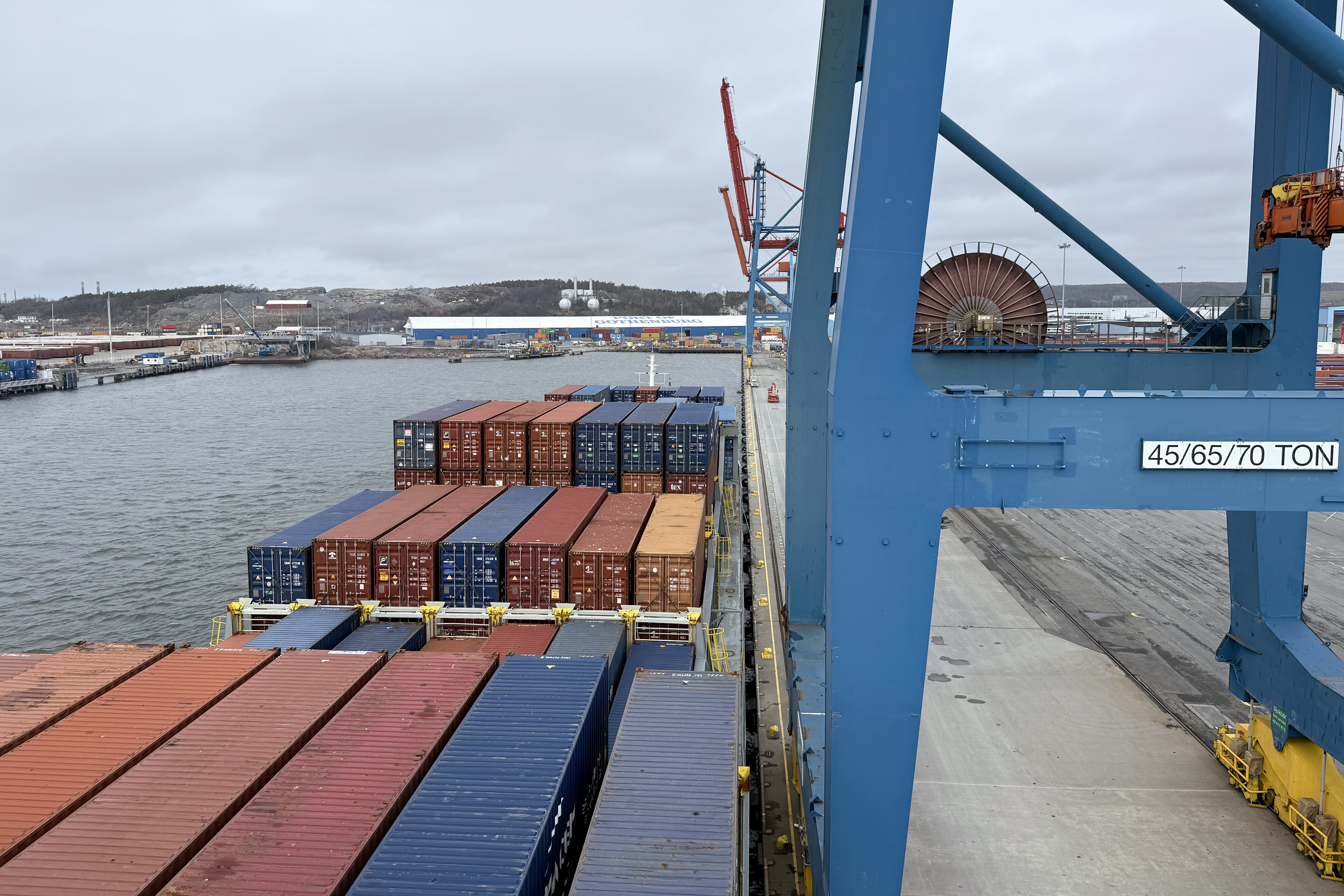 Am APM Terminal in Göteborg