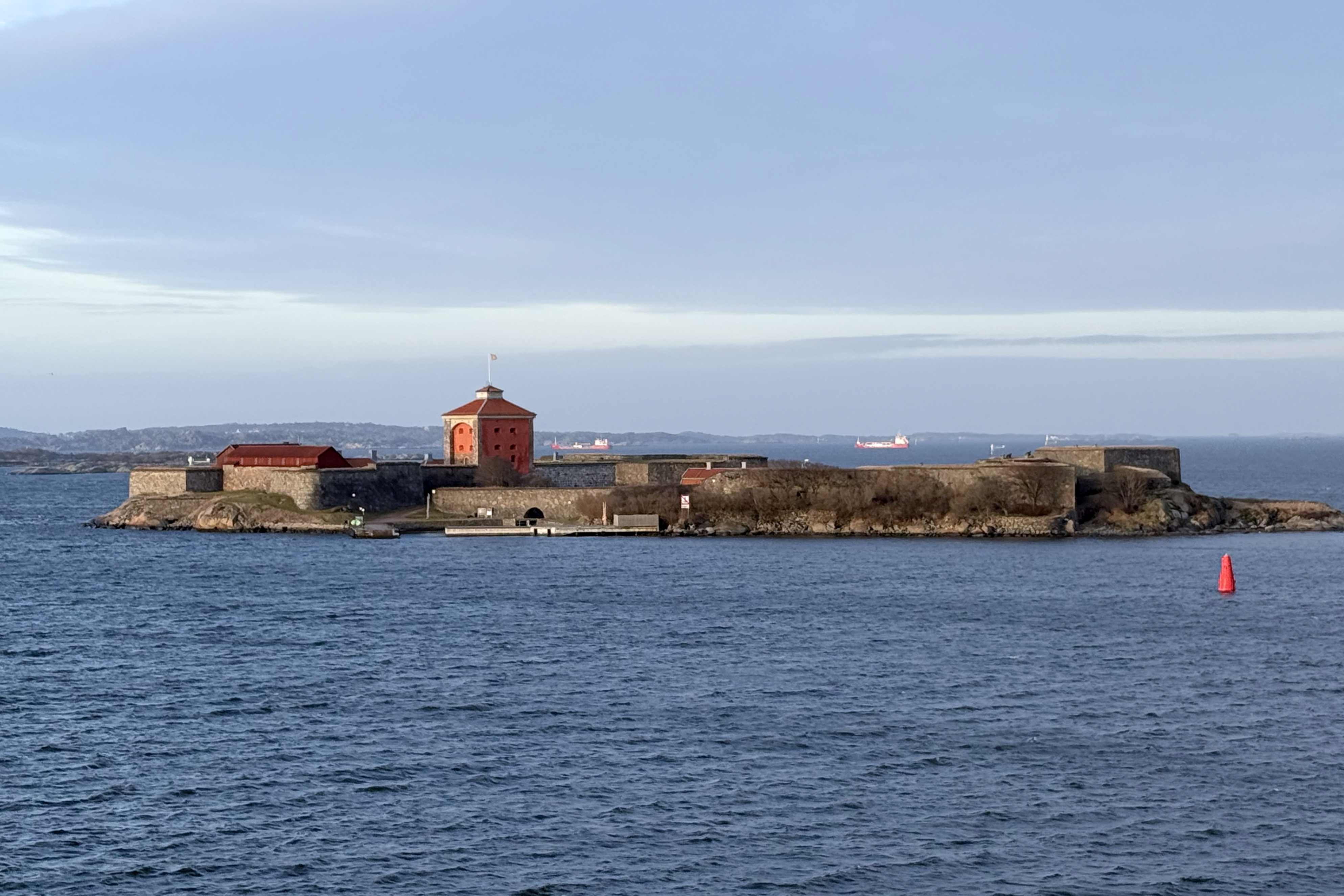 Nya Älvsborg Fästning im Morgenlicht