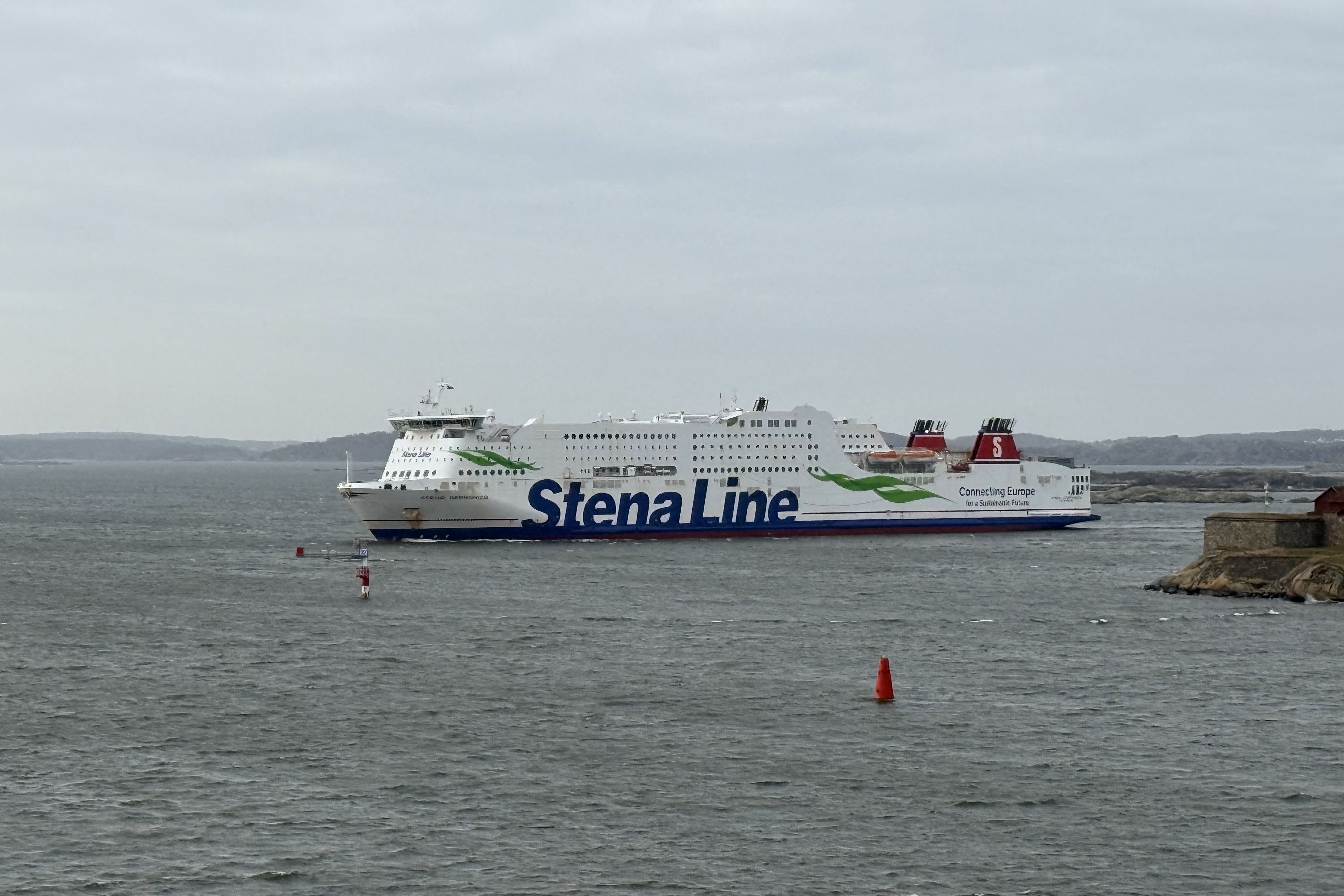 Die Stena Germanica kommt von Kiel