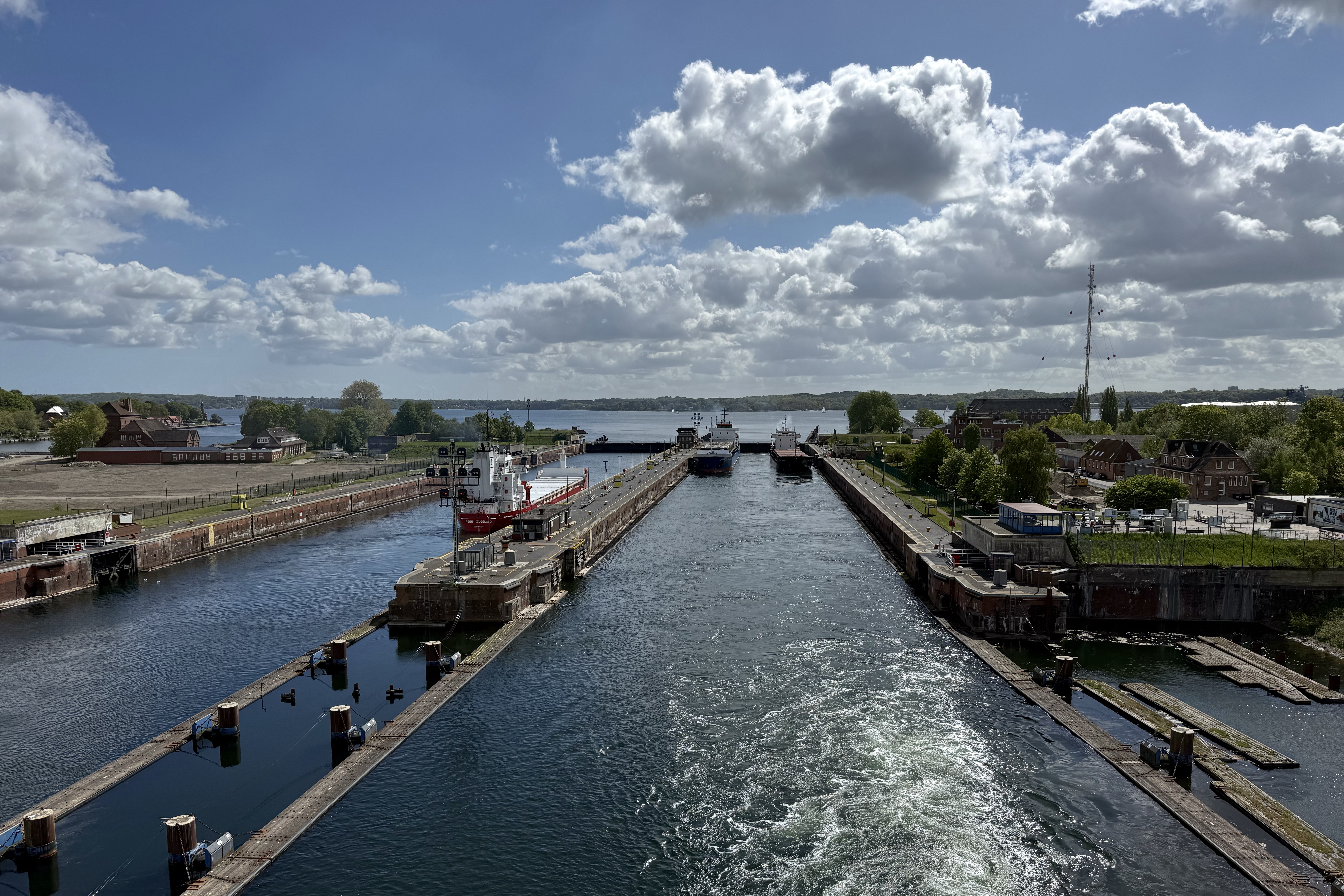 Ausfahrt Schleuse Kiel Holtenau