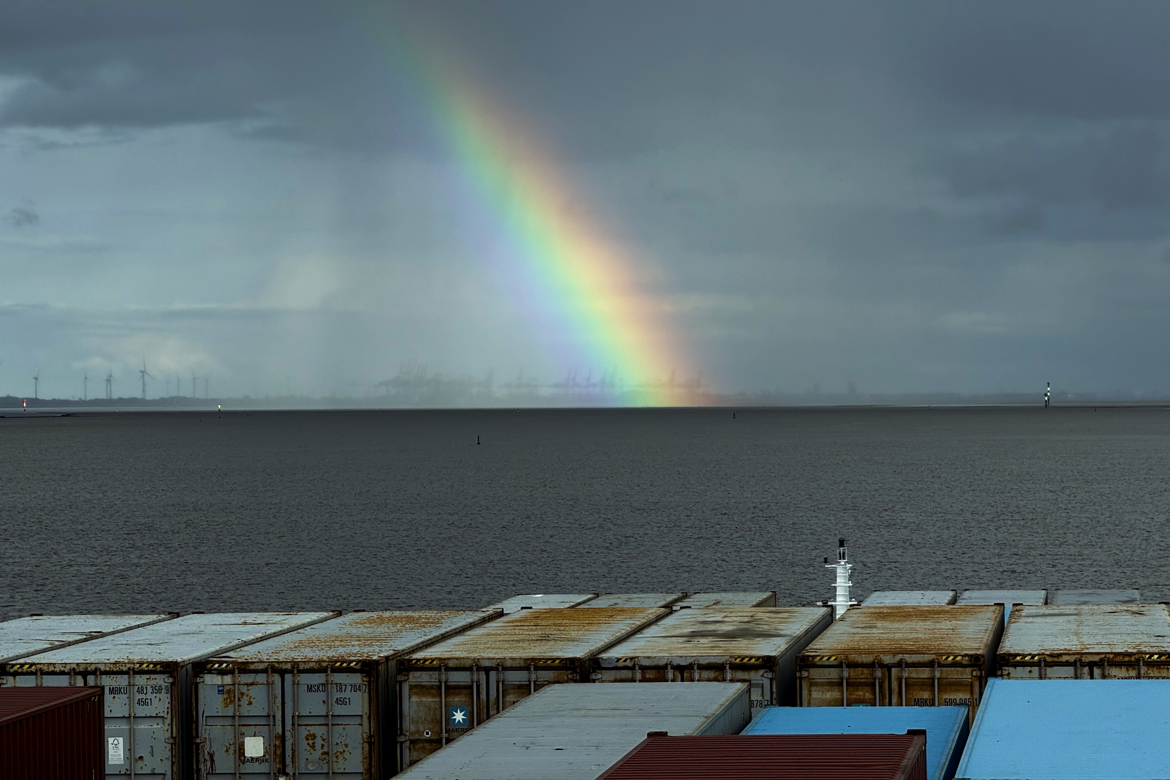 Farbenspektakel über Bremerhaven