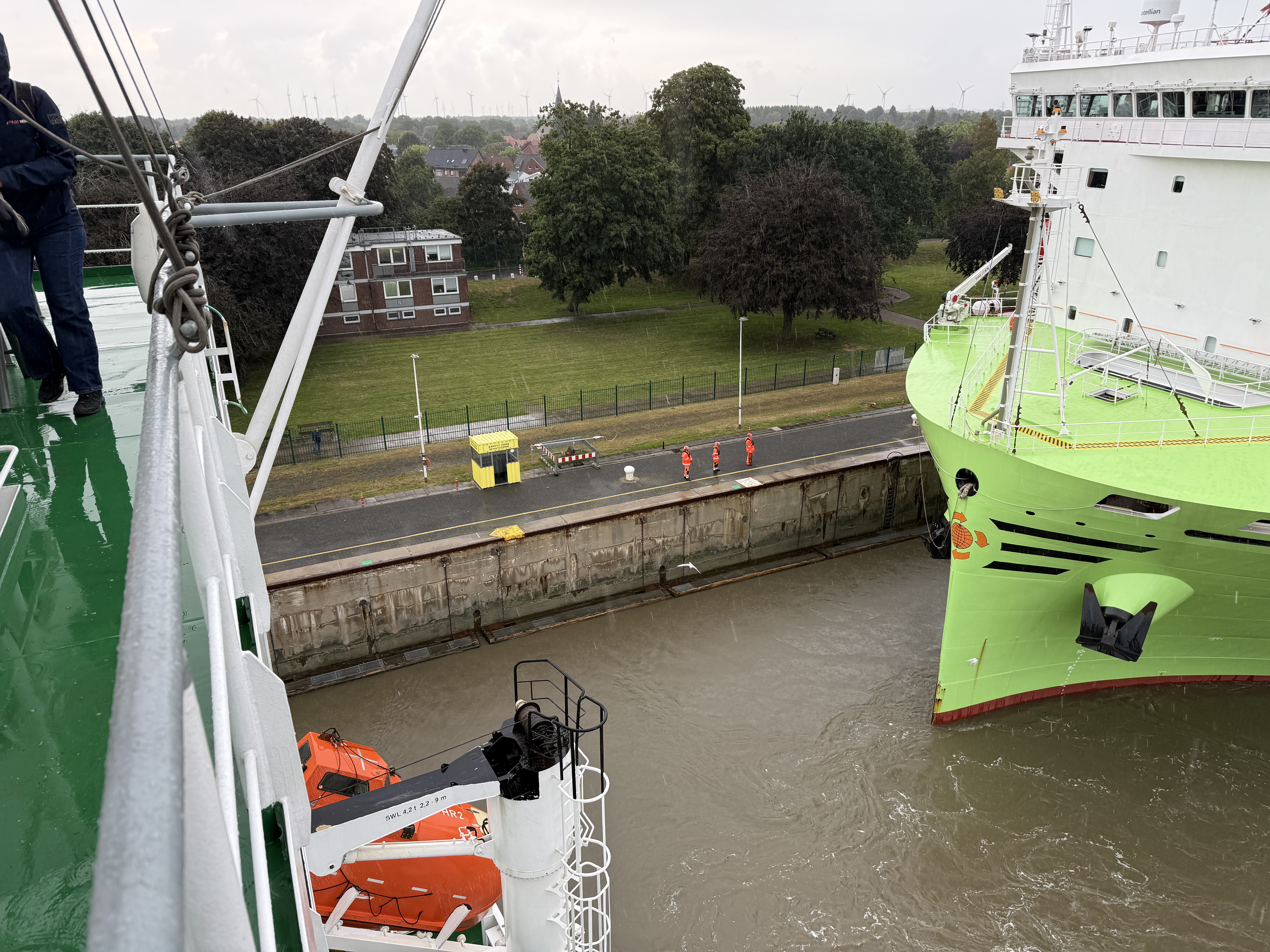 Wird wieder eng in der Schleuse